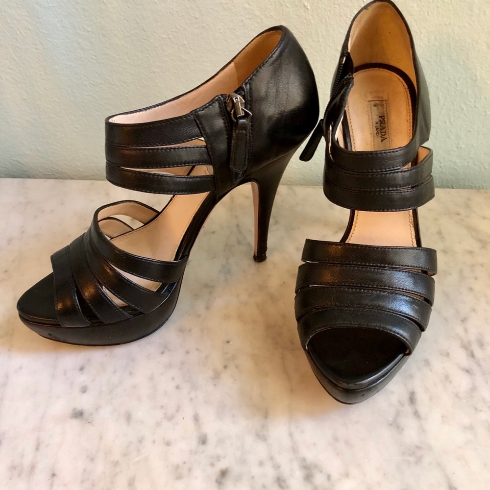 Prada Black Heels